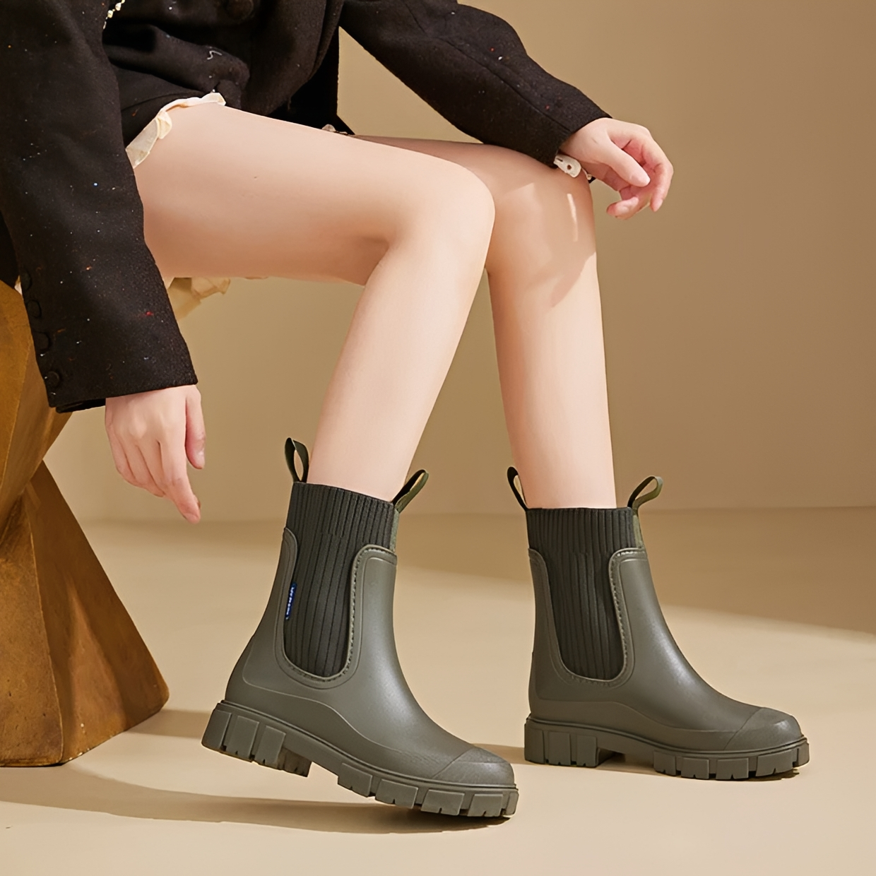 Claire - Botas de chuva confortáveis e impermeáveis