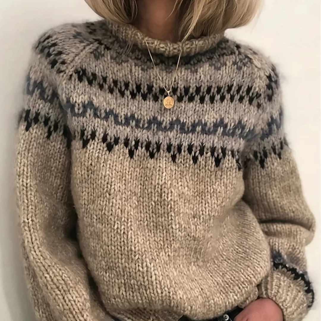 Oona - Pulôver elegante e quente com gola alta