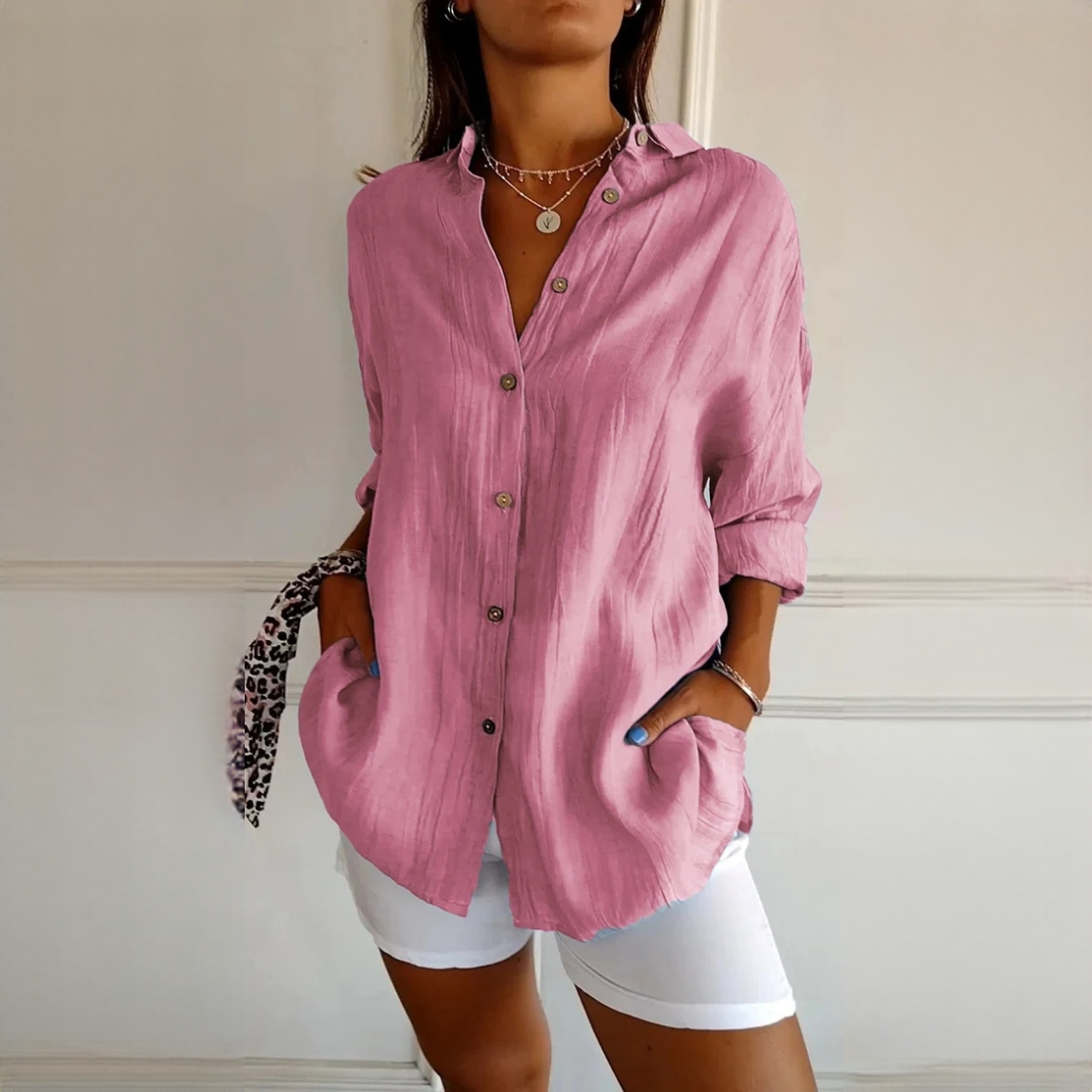 Xaelle - Camisa elegante com botões