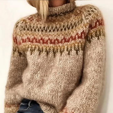 Oona - Pulôver elegante e quente com gola alta