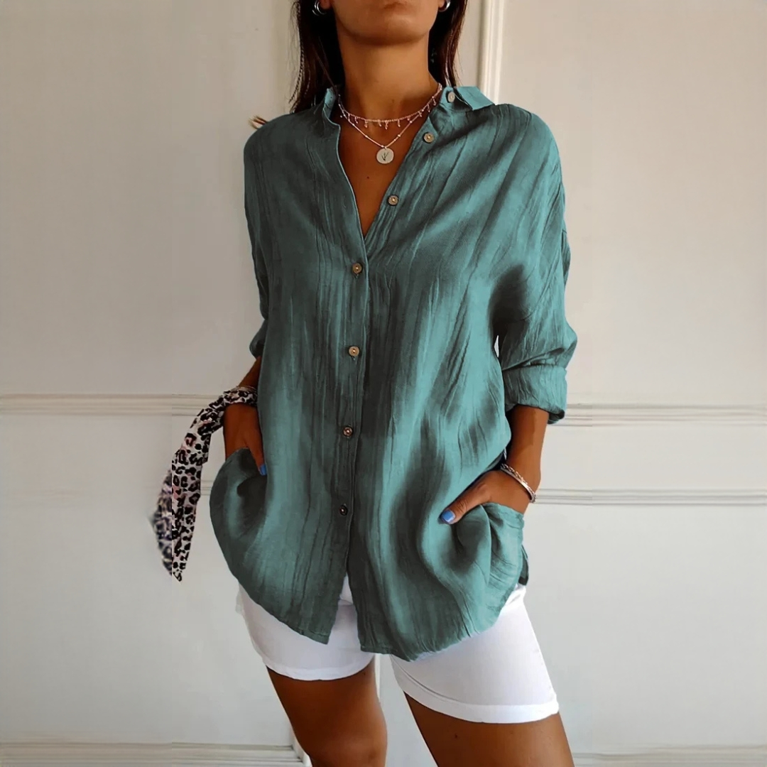 Xaelle - Camisa elegante com botões
