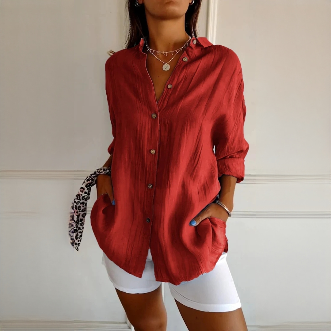 Xaelle - Camisa elegante com botões