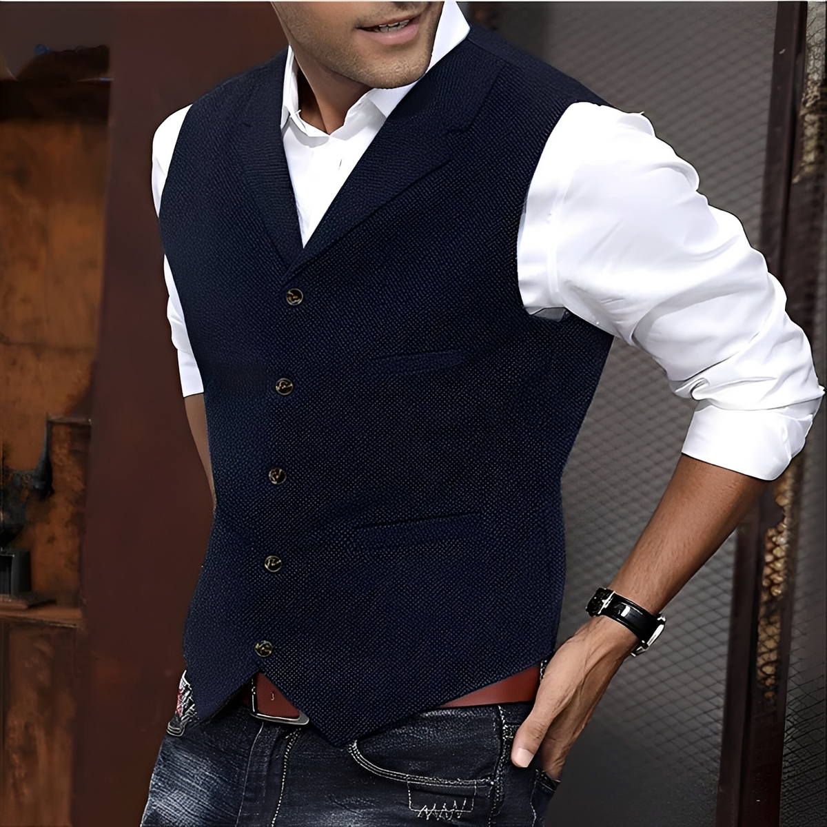 Edwin - Colete casual confortável