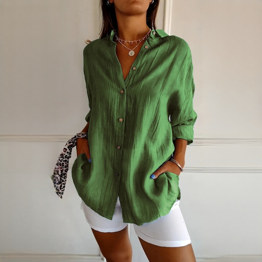 Xaelle - Camisa elegante com botões