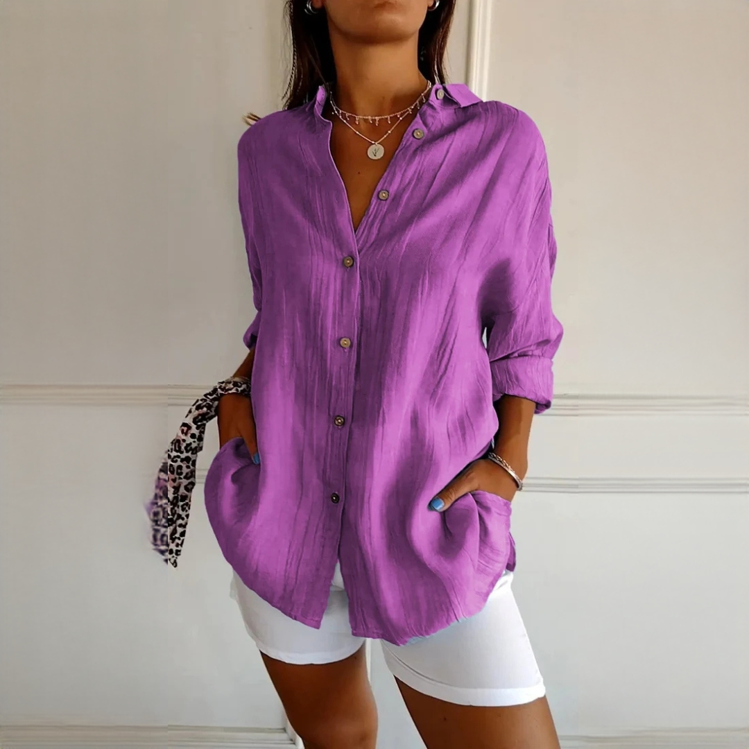 Xaelle - Camisa elegante com botões