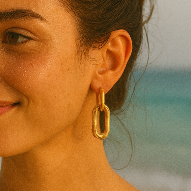 Mariz – Brincos em Cadeia Cubana Brilhantes
