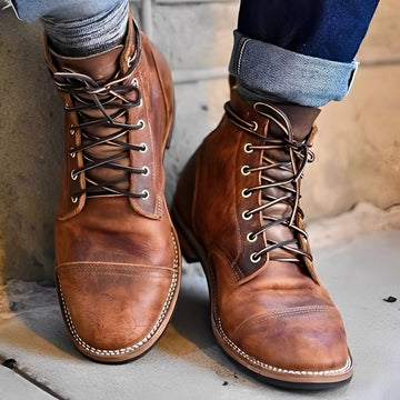 Garrick - Botas retro robustas para homens