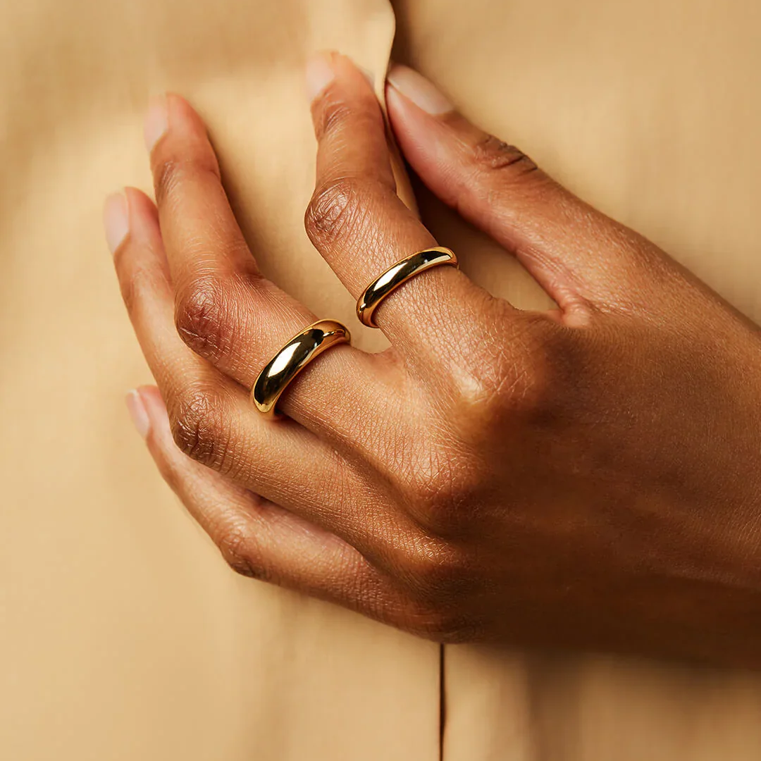 Eloane – Bague moderna à acabamento brilhante