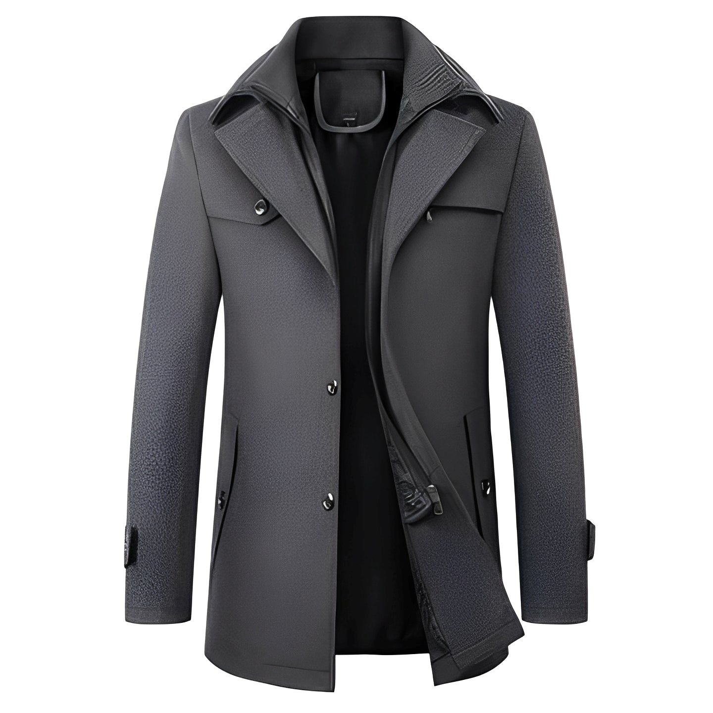 Kelvin - Warm wool winter coat for man