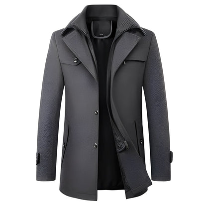 Kelvin - Warm wool winter coat for man