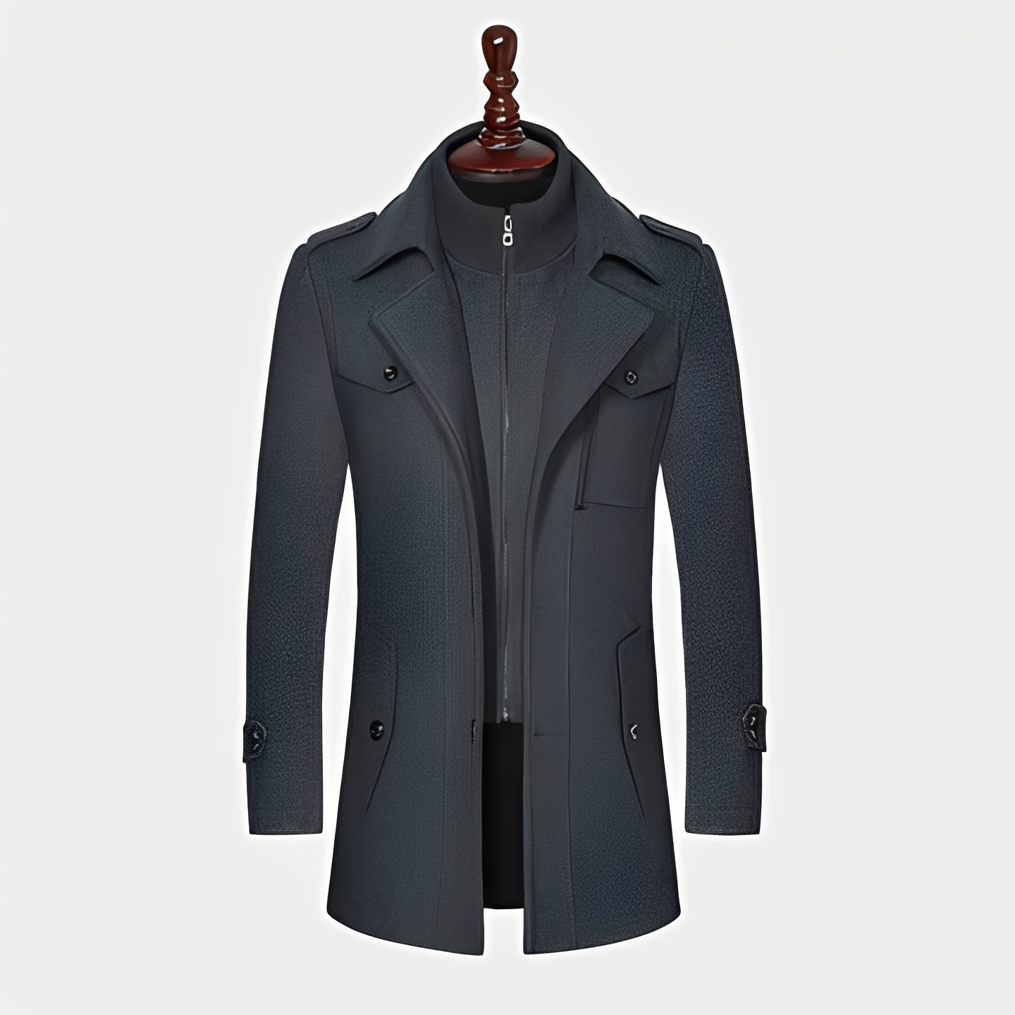 Kelvin - Warm wool winter coat for man