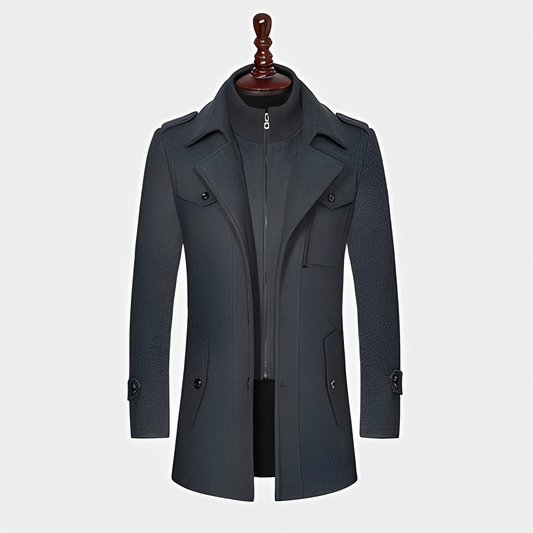 Kelvin - Warm wool winter coat for man