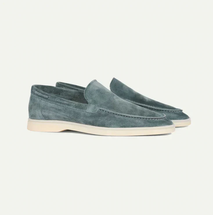 Lorenzo - Classic Slip-on Shoes for Men in Suede Leather
