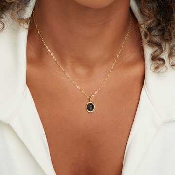 Euphrosyne - Colar em onyx preto