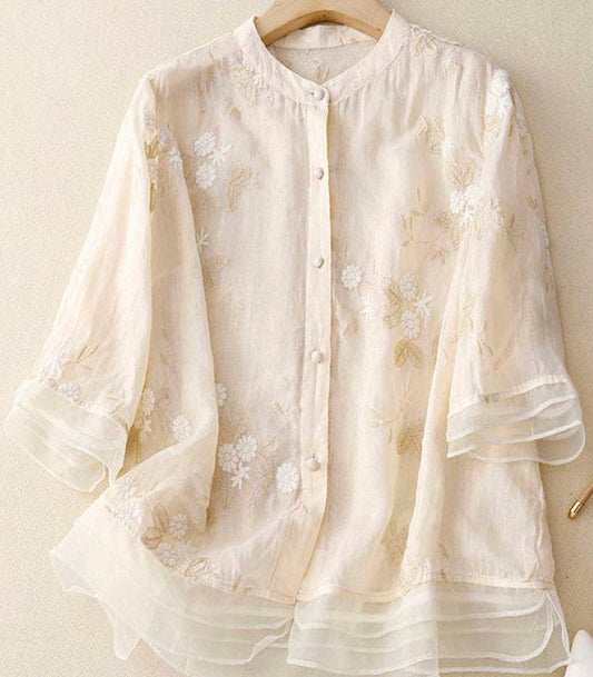 Eloise - Elegante Bluse mit feiner Stickerei