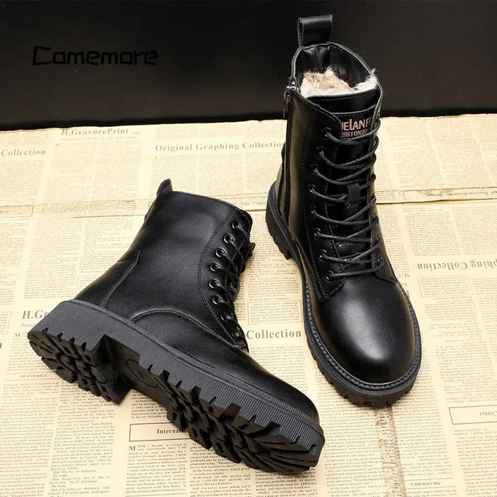 Delphine – Botas de Inverno Pretas para Mulheres
