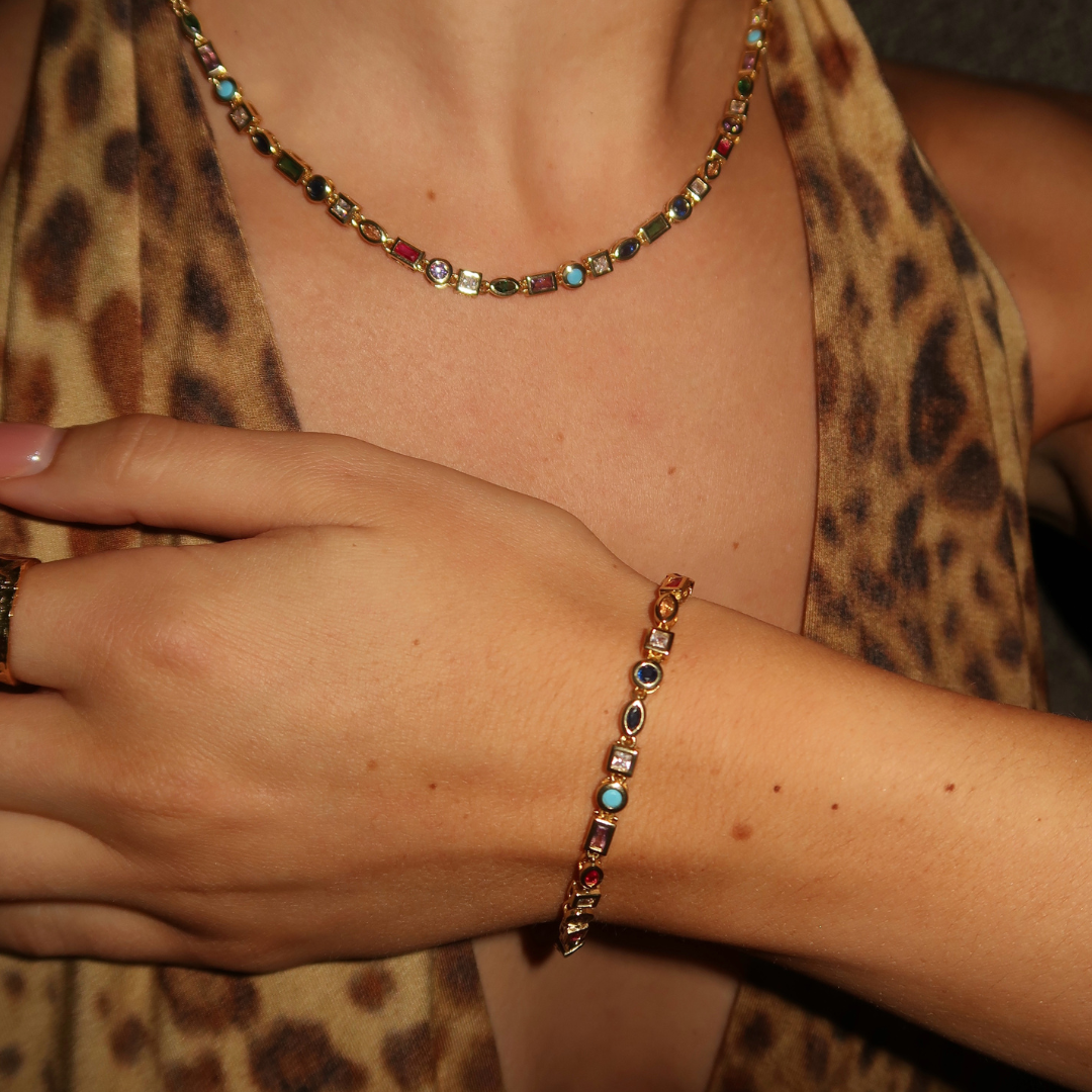 Nozomi – Bracelete colorido de cristais