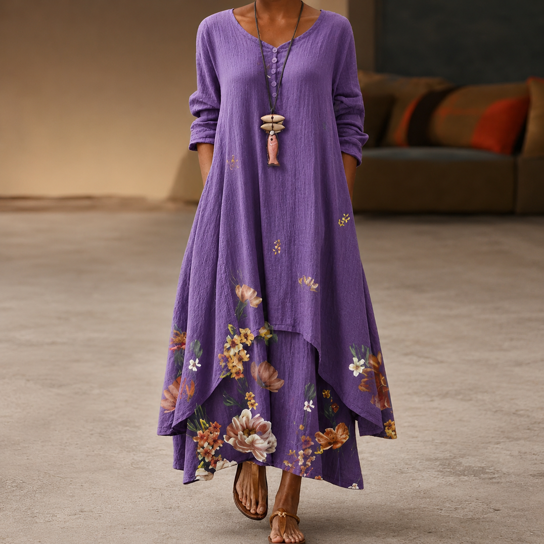 Flor - Vestido elegante e arejado