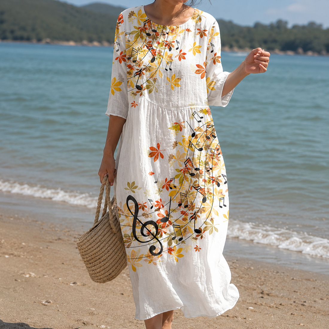 Miranda – Vestido Floral Elegante com Caimento Solto para Mulheres