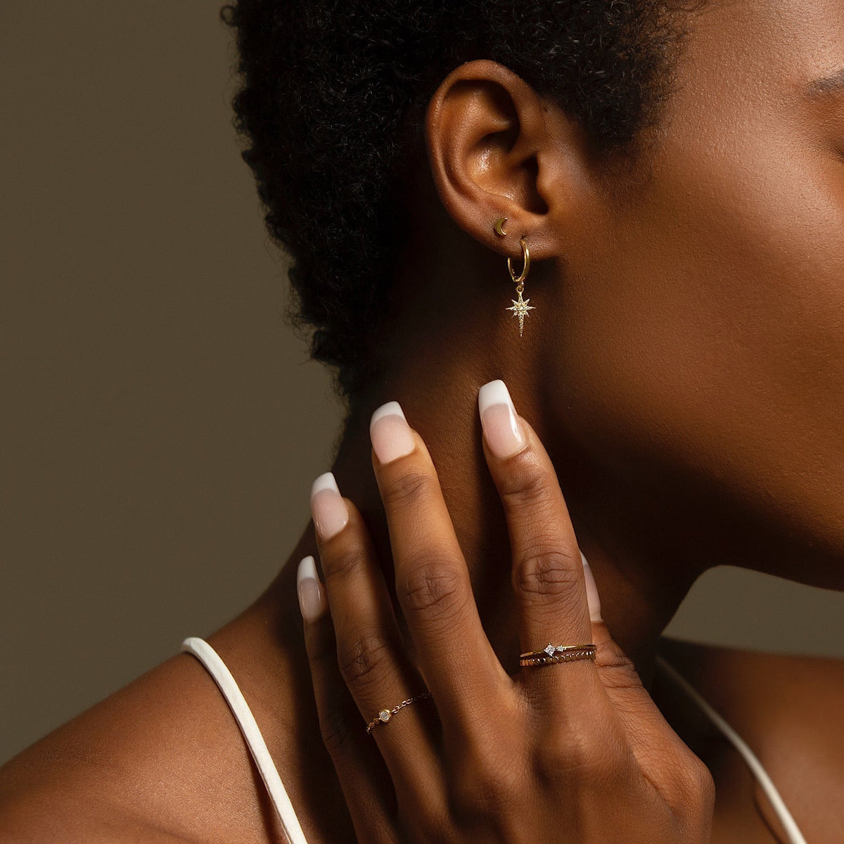 Emily - Bague de Cadeia Solitaire