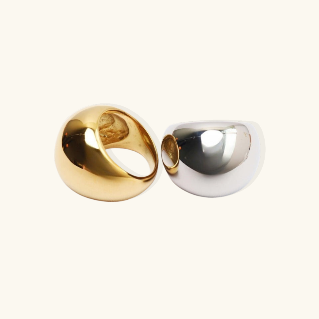 Ella – Bague dôme contemporânea
