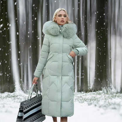 Fara – Casaco de Pluma para Mulheres no Estilo Italiano