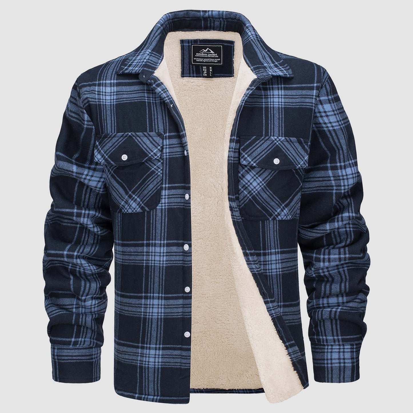 Marlon – Winter Checked Flannel Shirt for Men