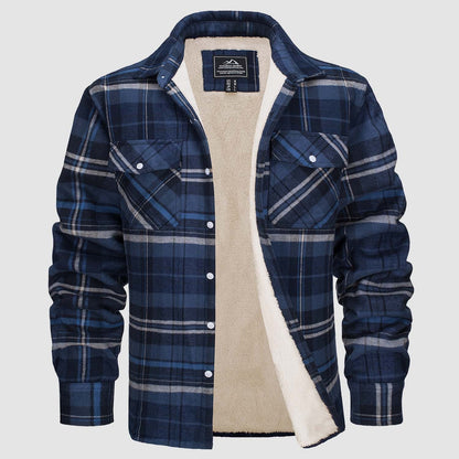 Marlon – Winter Checked Flannel Shirt for Men