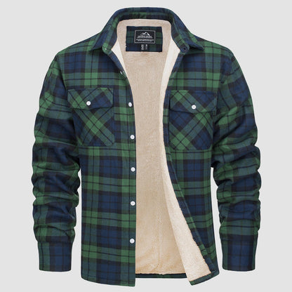 Marlon – Winter Checked Flannel Shirt for Men