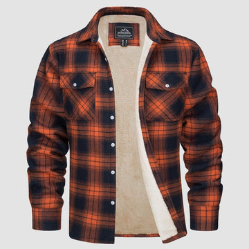 Marlon – Camisa de Flanela Quadriculada de Inverno para Homens