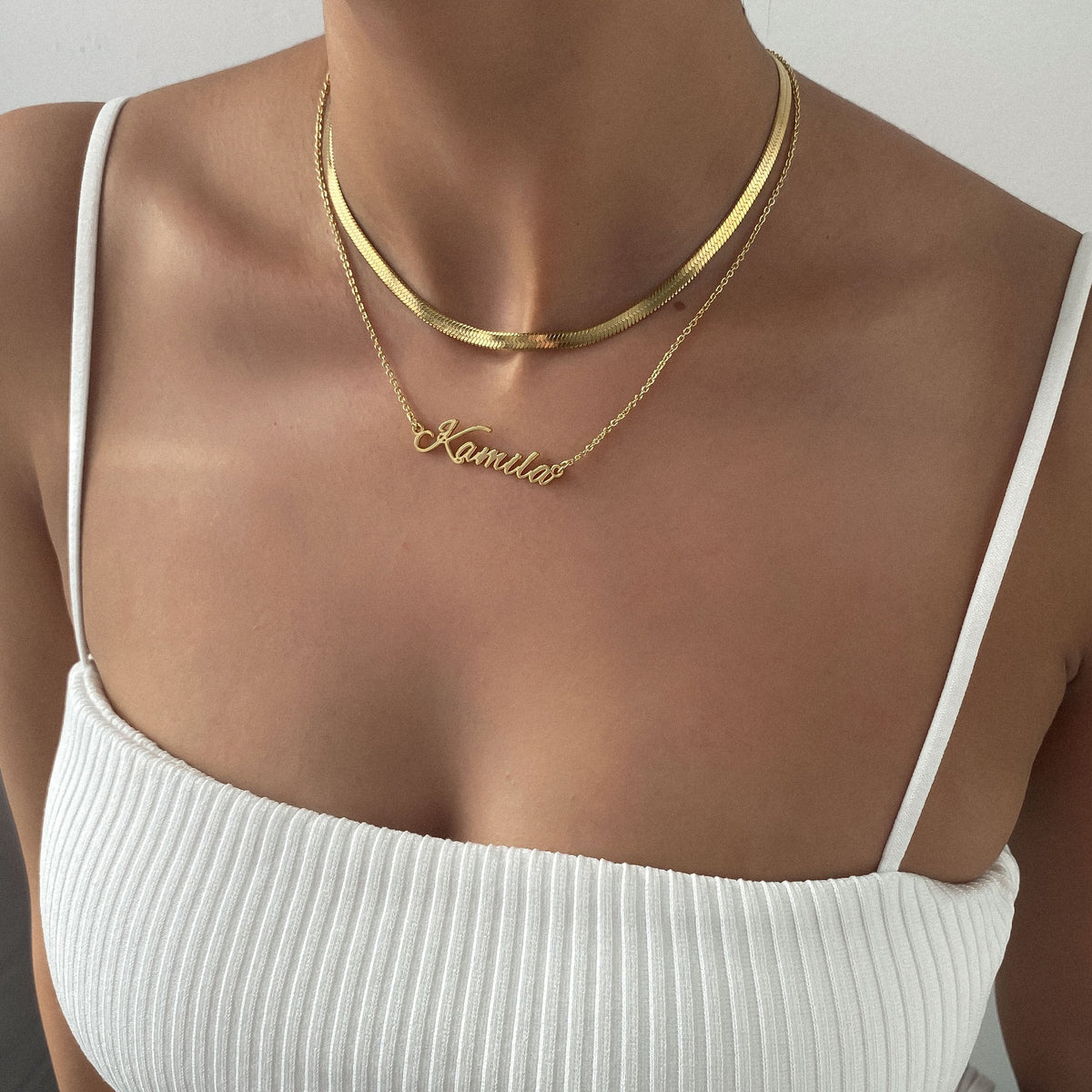 Juliette – Colar elegante em chevron