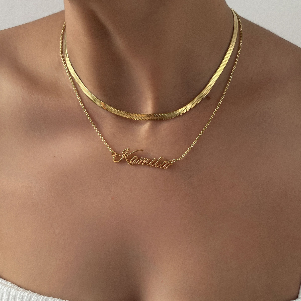 Juliette – Colar elegante em chevron