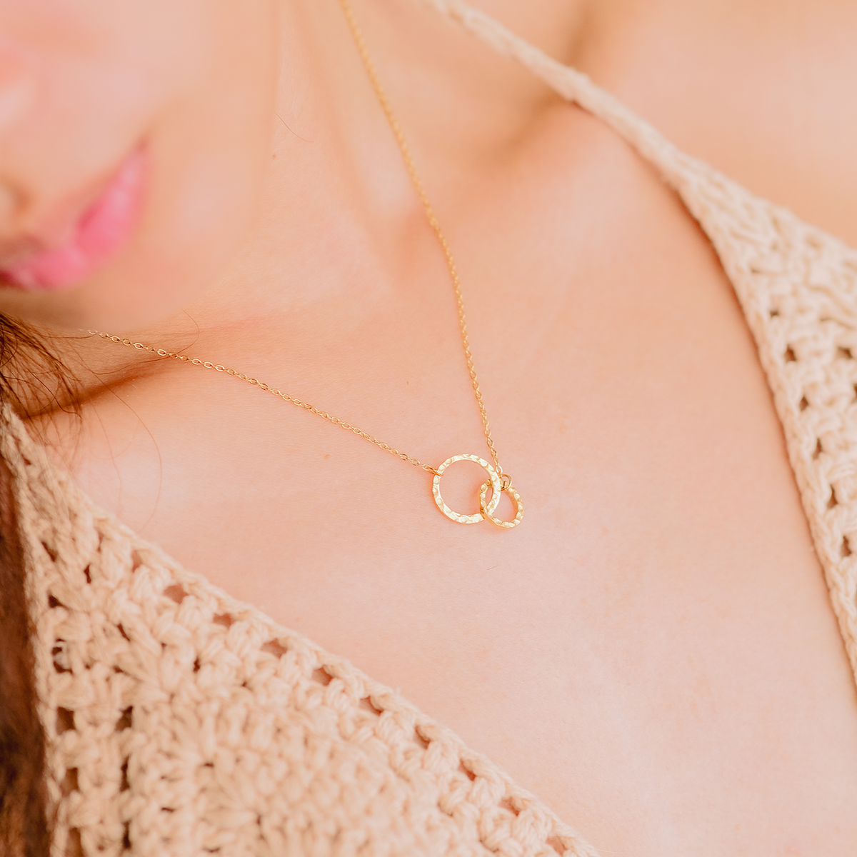 Isabelle - corrente de anel em ouro