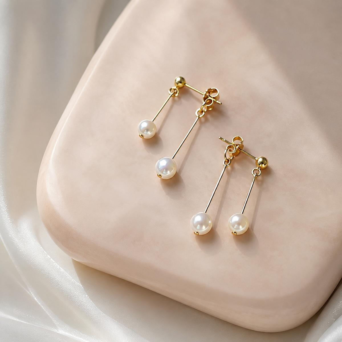 Alice – Brincos pendentes com pérolas românticas