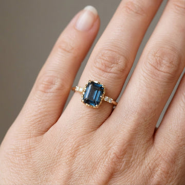 Sza – Bague vintage azul