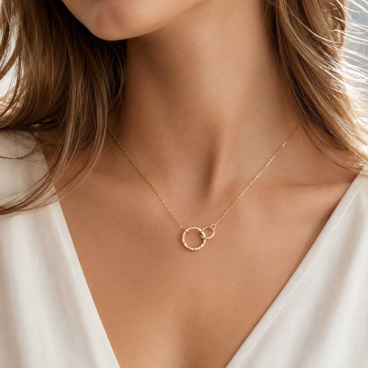 Isabelle - corrente de anel em ouro