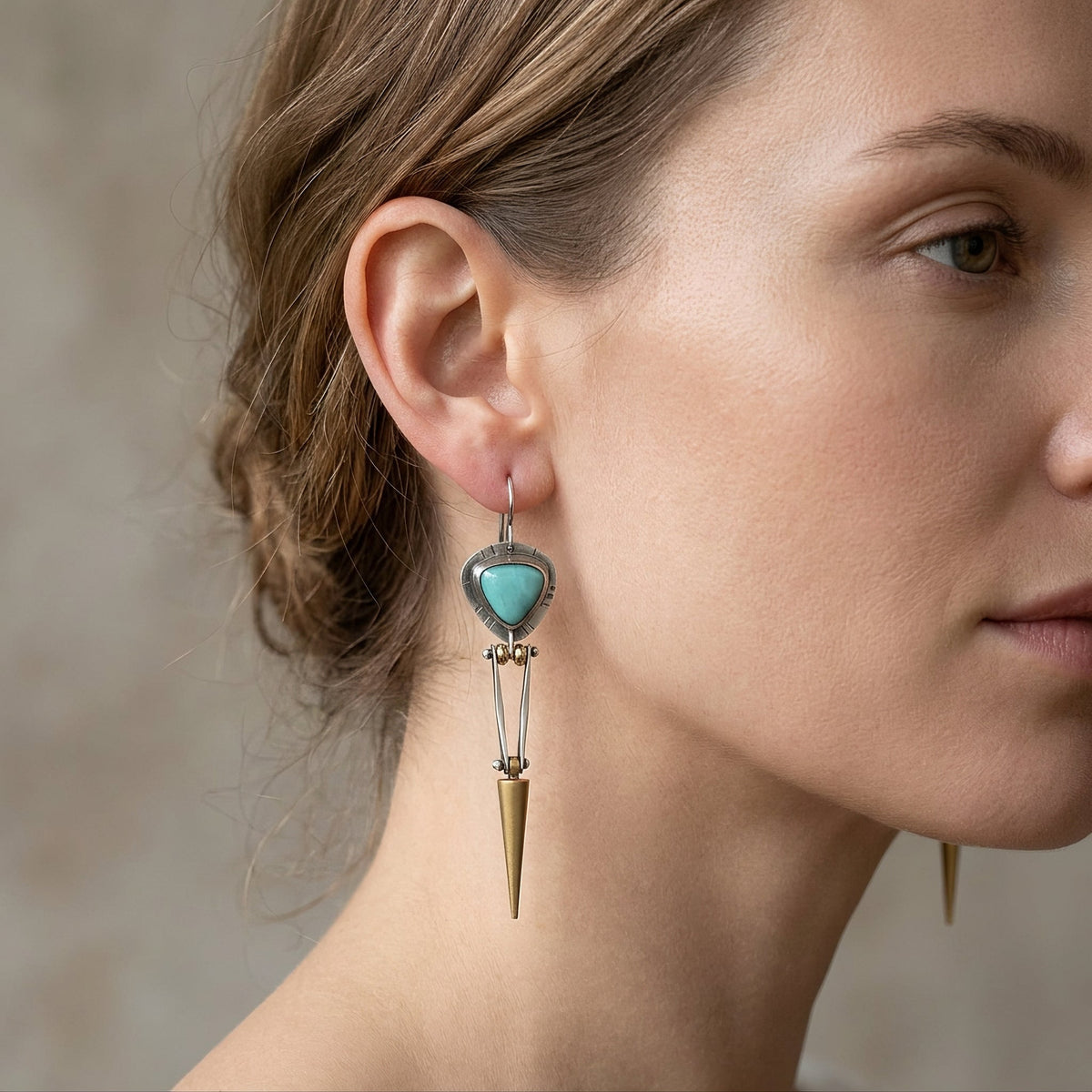 Tahlia – Brincos boho étnicos verdes