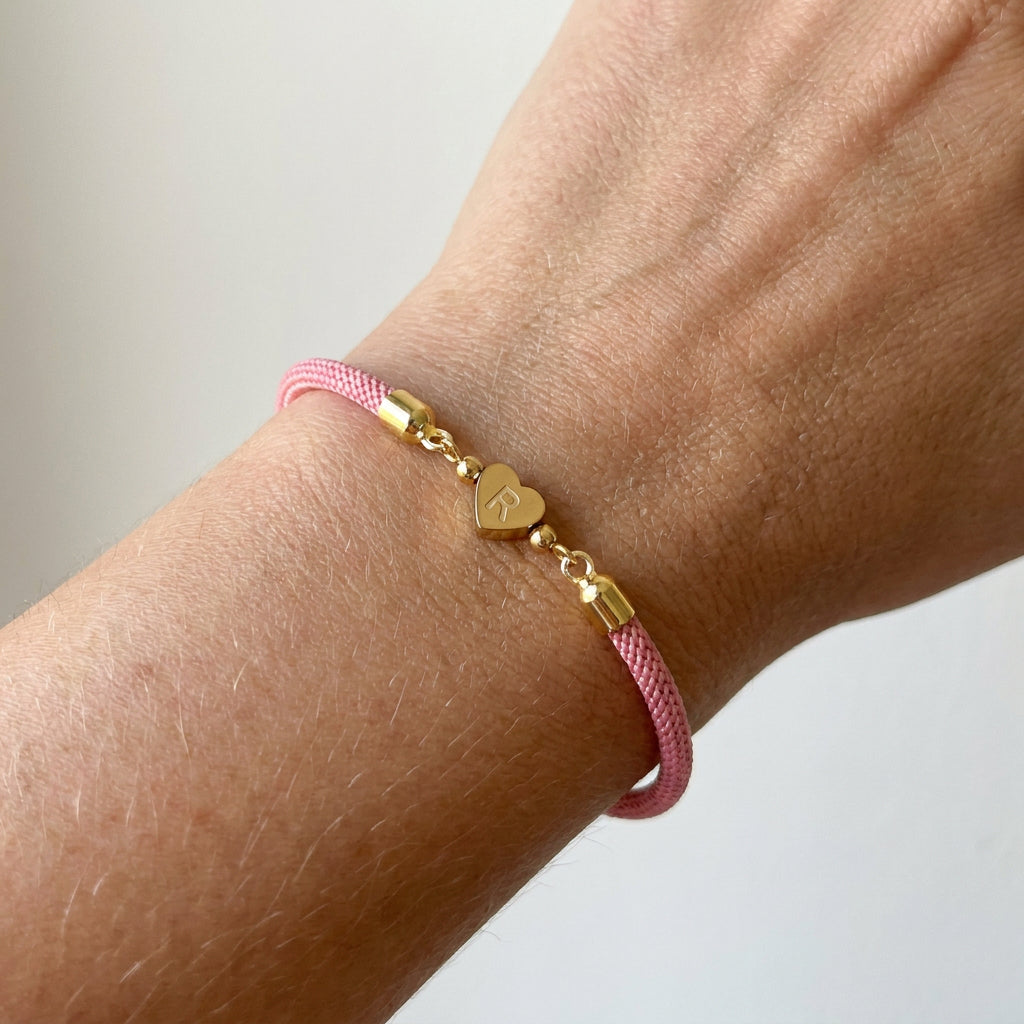Daphne – Bracelete coração personalizado para mulher