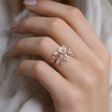 Viviane – Bague flor brilhante