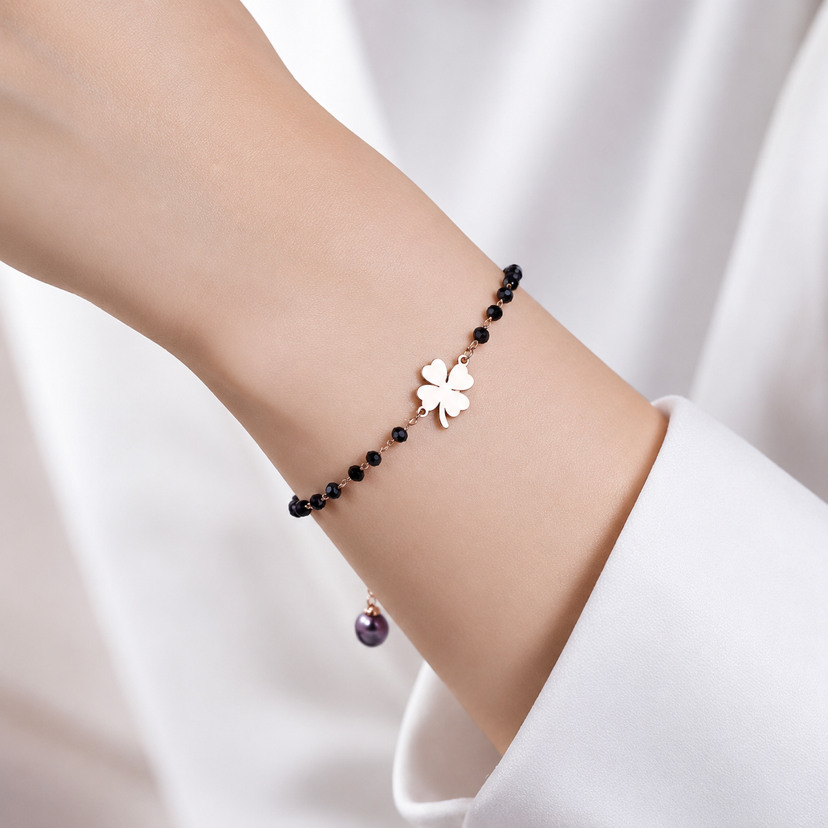 Faelya – Bracelet amuleta trevo de quatro folhas