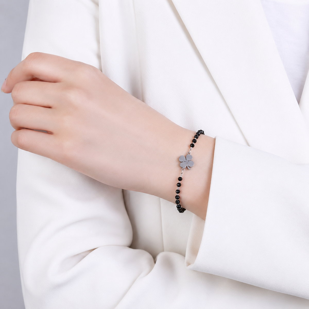 Faelya – Bracelet amuleta trevo de quatro folhas