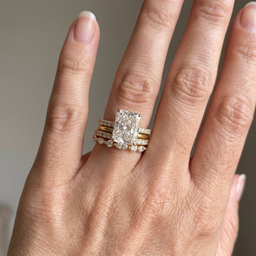Jaily – Conjunto de 3 anéis de noivado elegantes