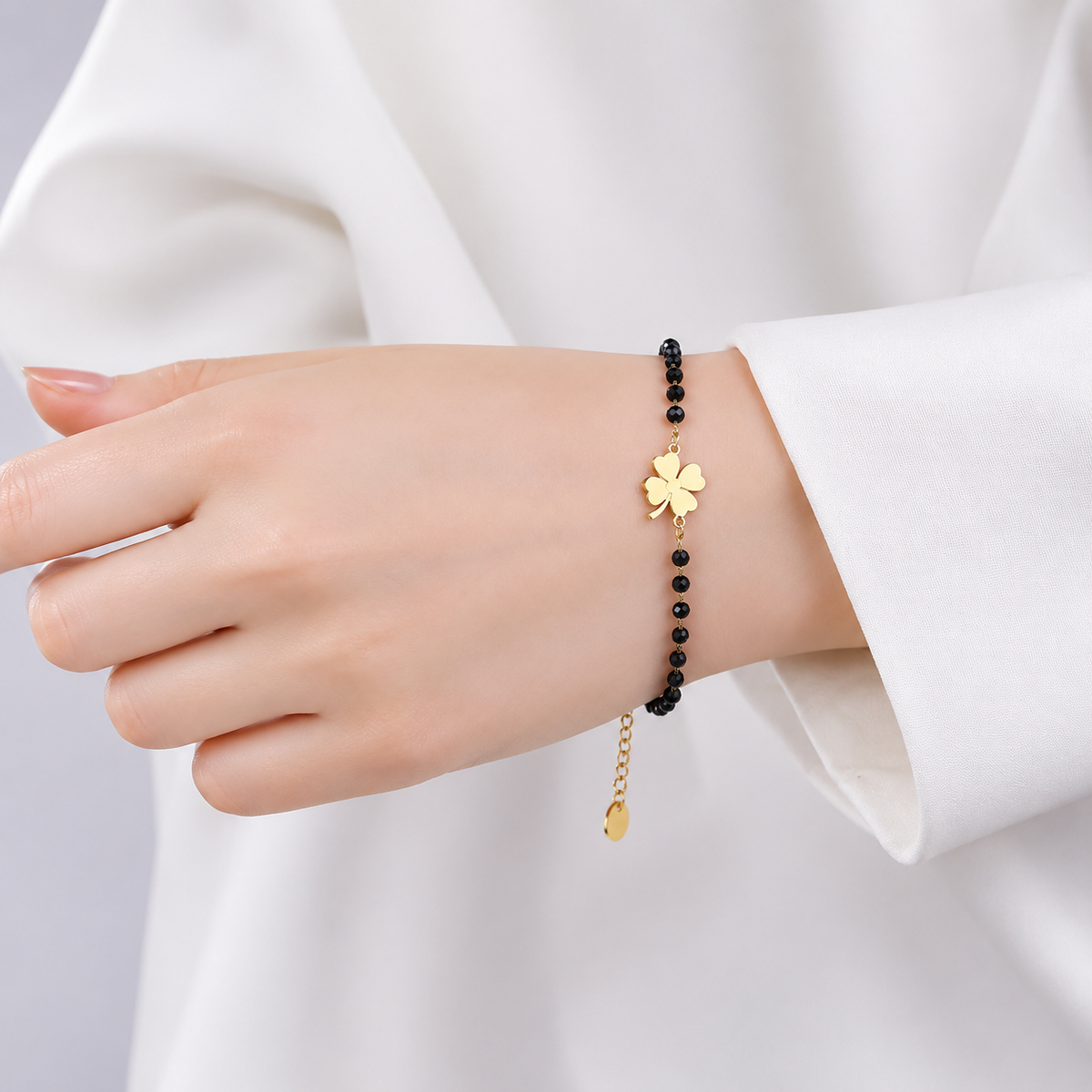 Faelya – Bracelet amuleta trevo de quatro folhas