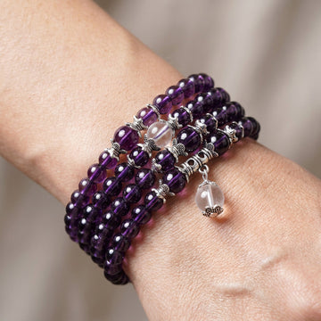 Mia – Bracelete e colar espiritual em ametista