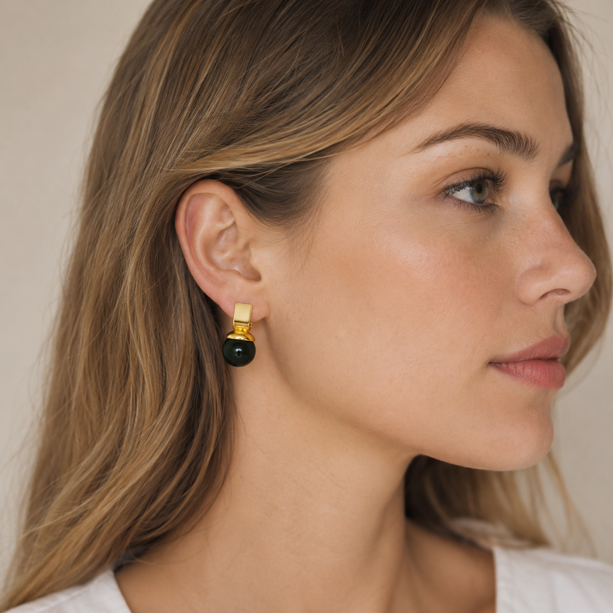 Charlie - Brincos vintage verdes
