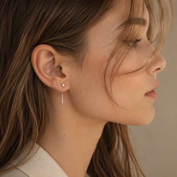Kaelen – Brincos em cubo e elegantes franjas