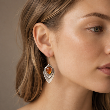 Inès – Brincos Vintage Laranja