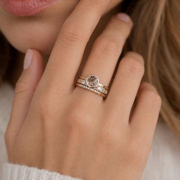 Soline – Bague com detalhe cravado