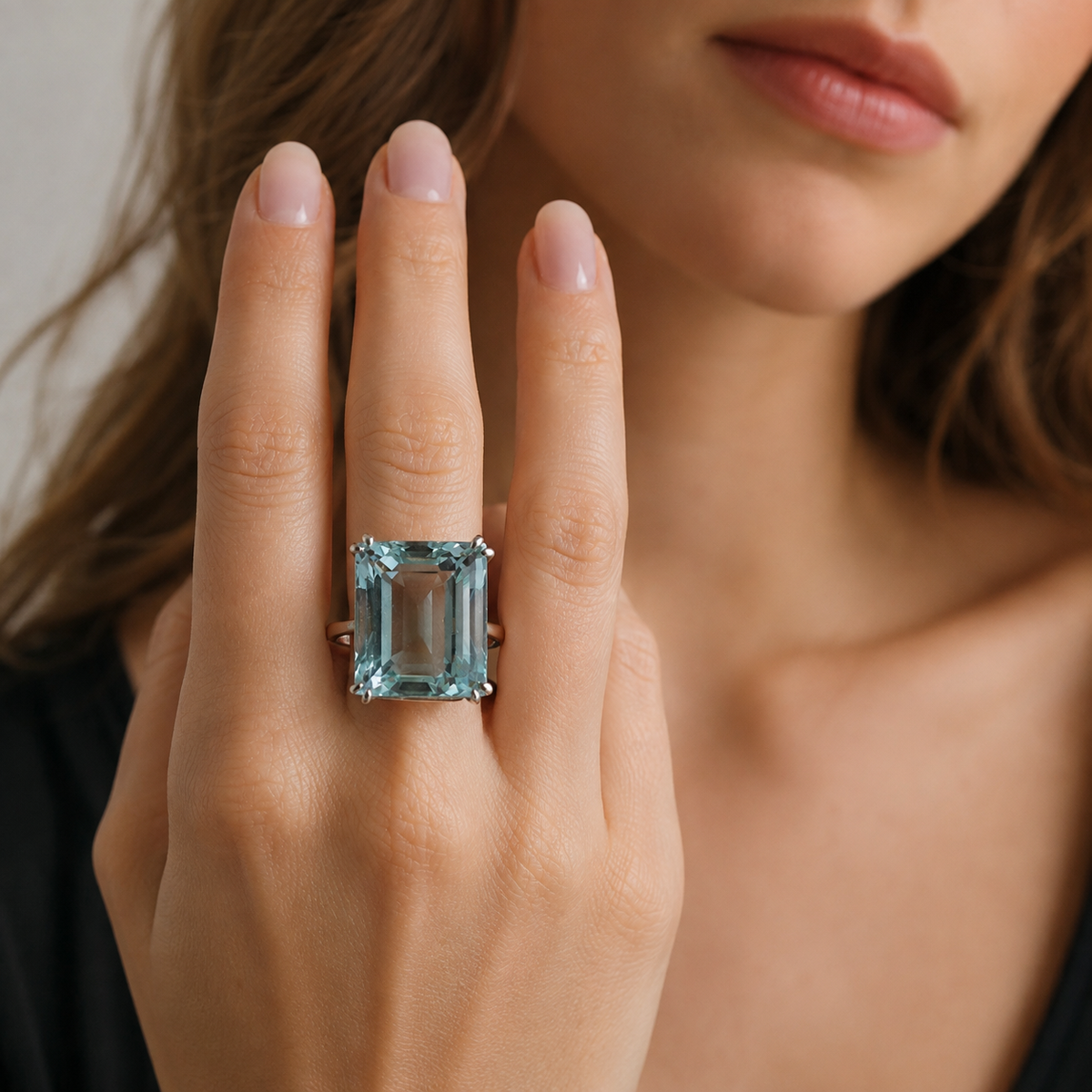 Yvaine – Bague vintage azul