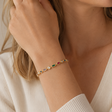 Nozomi – Bracelete colorido de cristais